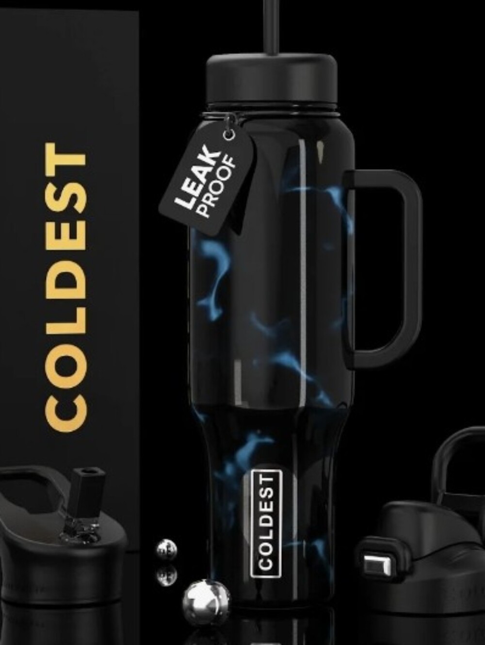 Coldest Water Bottle Blue Opal 46oz